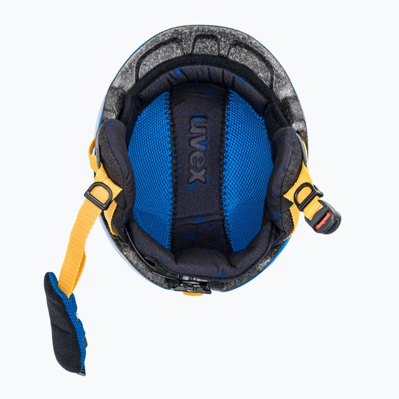 Casco da sci UVEX per bambini Manic blue caterpillar 5