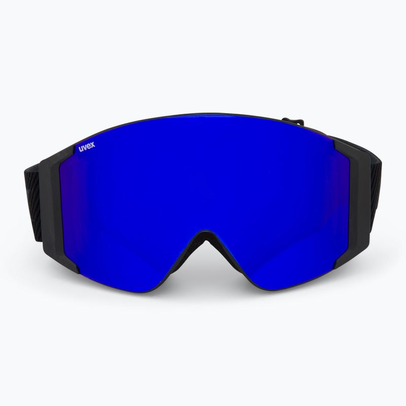 UVEX occhiali da sci G.gl 3000 TO nero opaco/blu specchiato/luce oro/chiaro 2