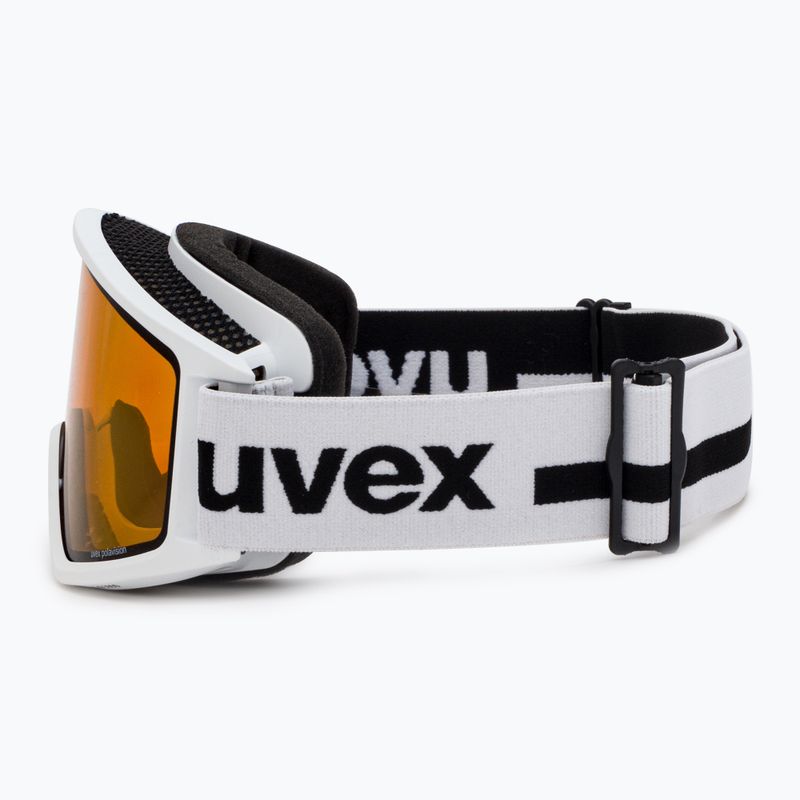 UVEX occhiali da sci G.gl 3000 P bianco opaco/polavision marrone chiaro 4