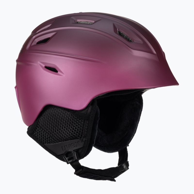 Casco da sci UVEX Fierce berry opaco