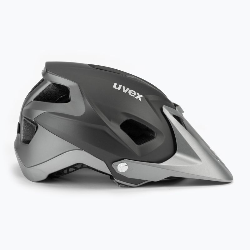 Casco da bici UVEX Quatro Integrale grigio opaco 3