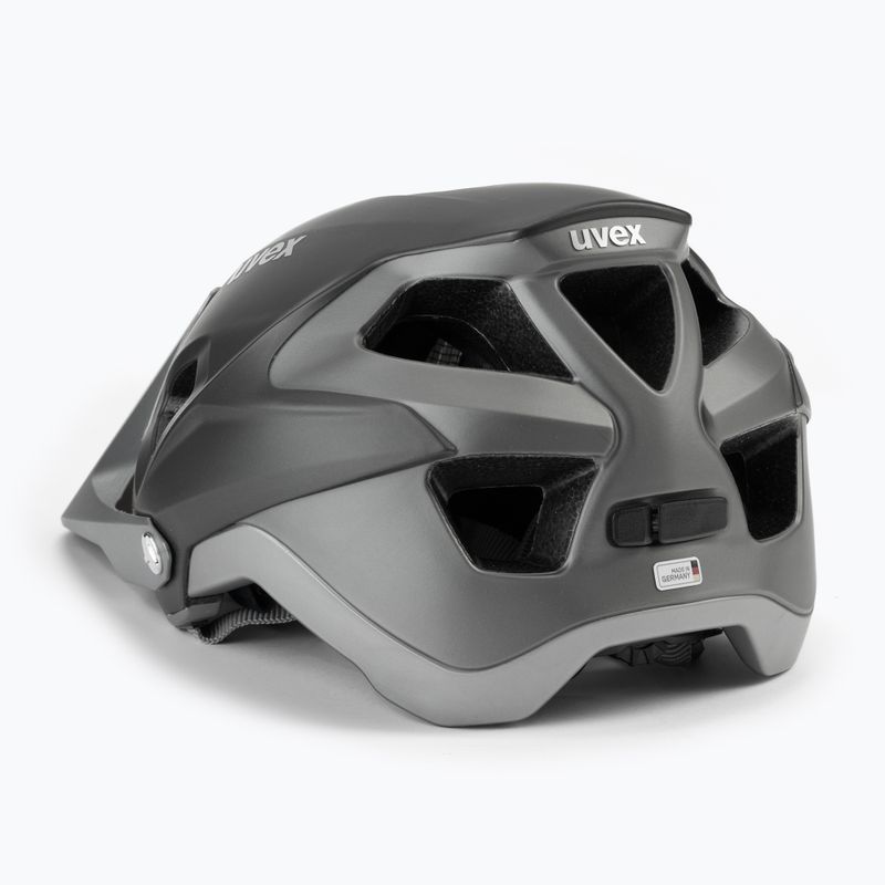 Casco da bici UVEX Quatro Integrale grigio opaco 4