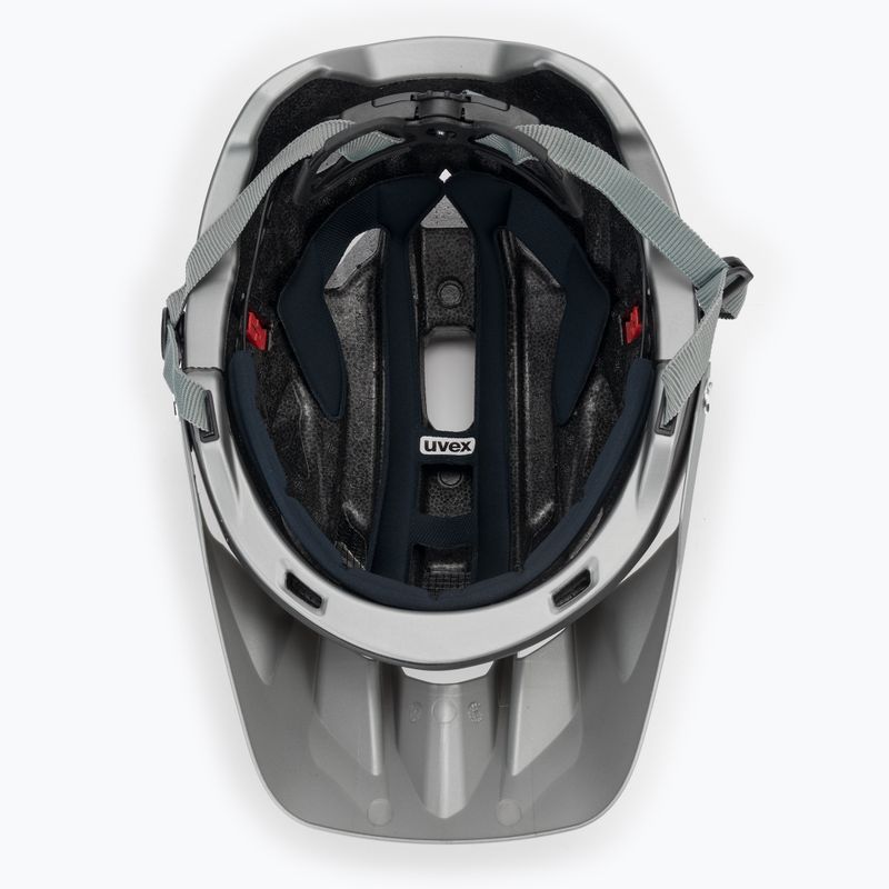 Casco da bici UVEX Quatro Integrale grigio opaco 5