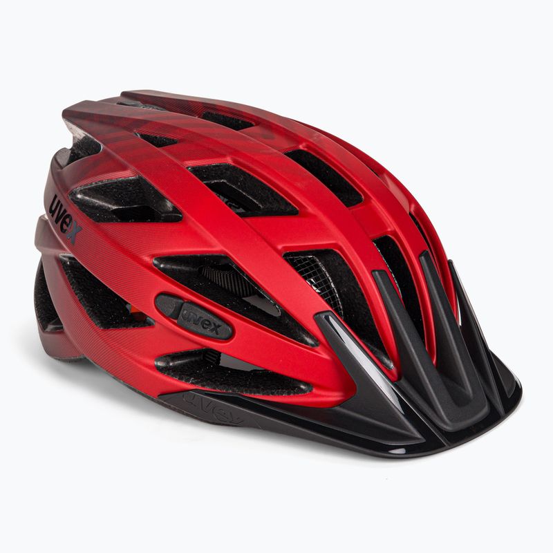 Casco da bici UVEX I-vo CC rosso/nero opaco