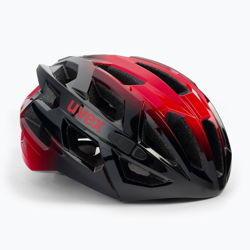 Casco da ciclismo da uomo UVEX Race 7 nero/rosso