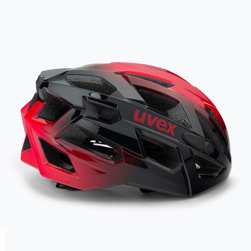 Casco da ciclismo da uomo UVEX Race 7 nero/rosso 3