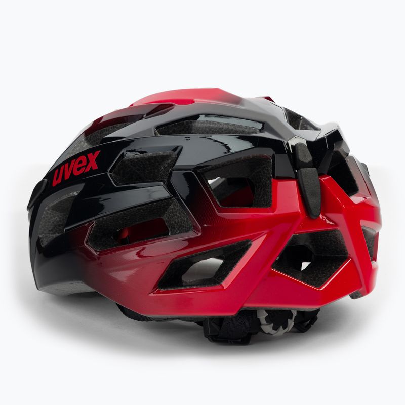 Casco da ciclismo da uomo UVEX Race 7 nero/rosso 4