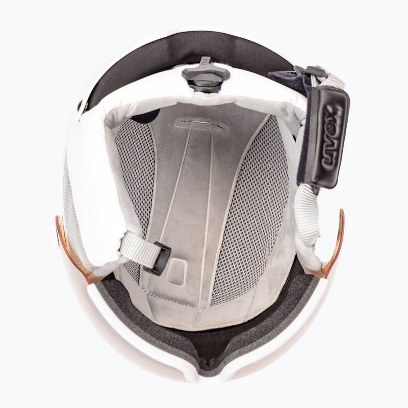 Casco da sci donna UVEX Hlmt 600 con visiera bianca opaca 5