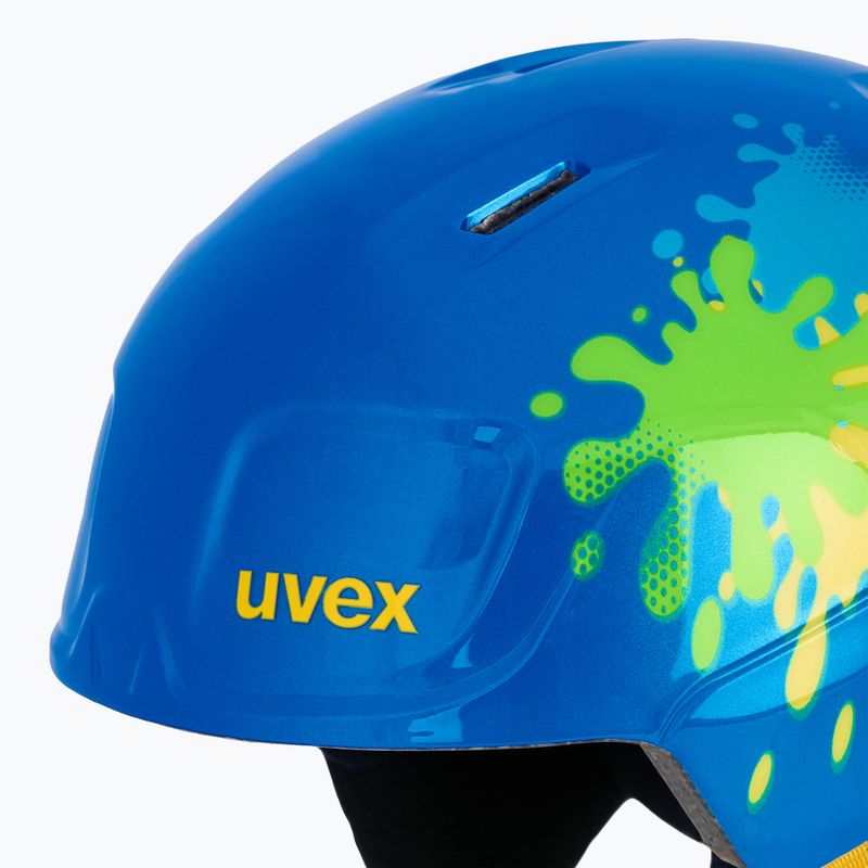 Casco da sci UVEX Heyya blue splash 7