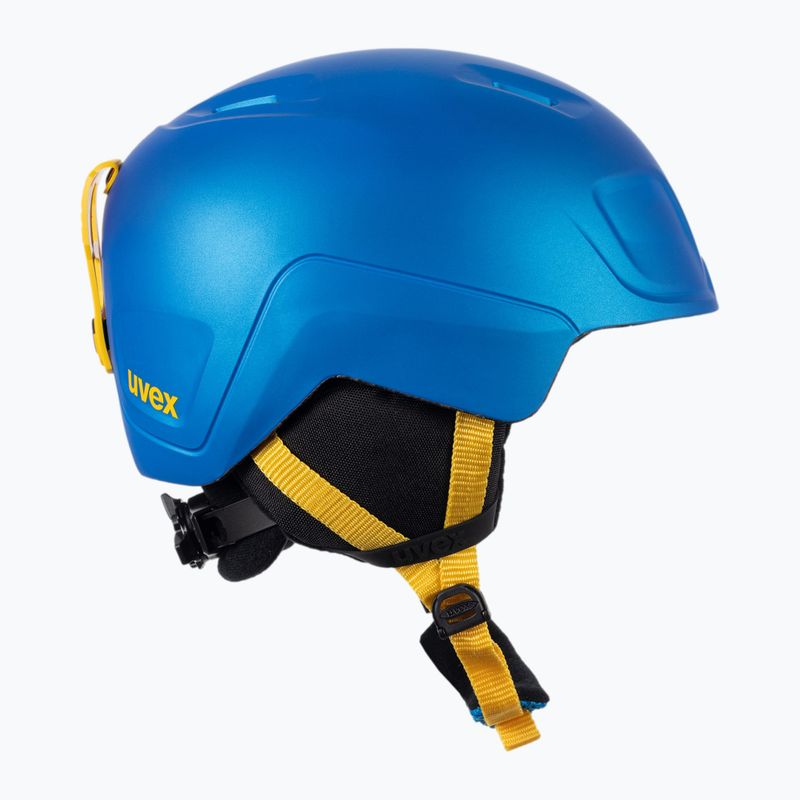 Casco da sci per bambini UVEX Heyya Pro blu/giallo mat 4