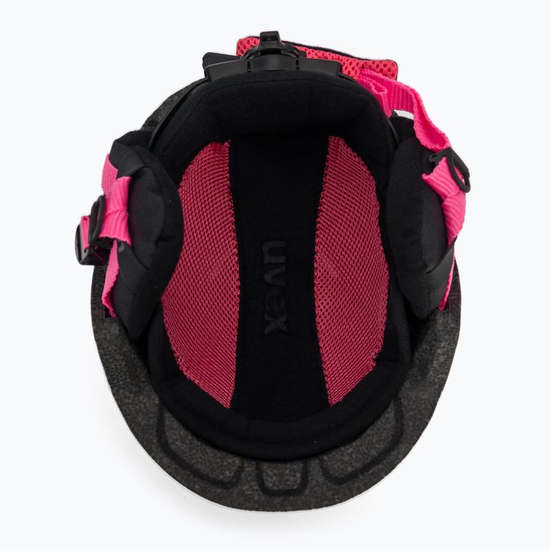 Casco da sci per bambini UVEX Heyya Pro bianco rosa opaco 5