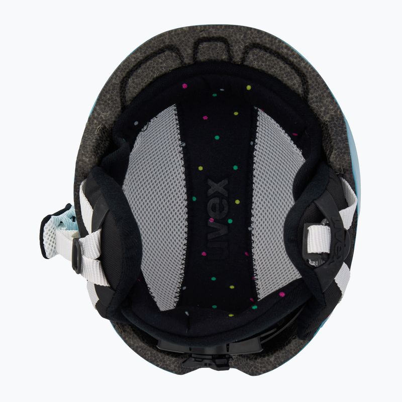 Casco da sci UVEX Heyya blue confetti 5