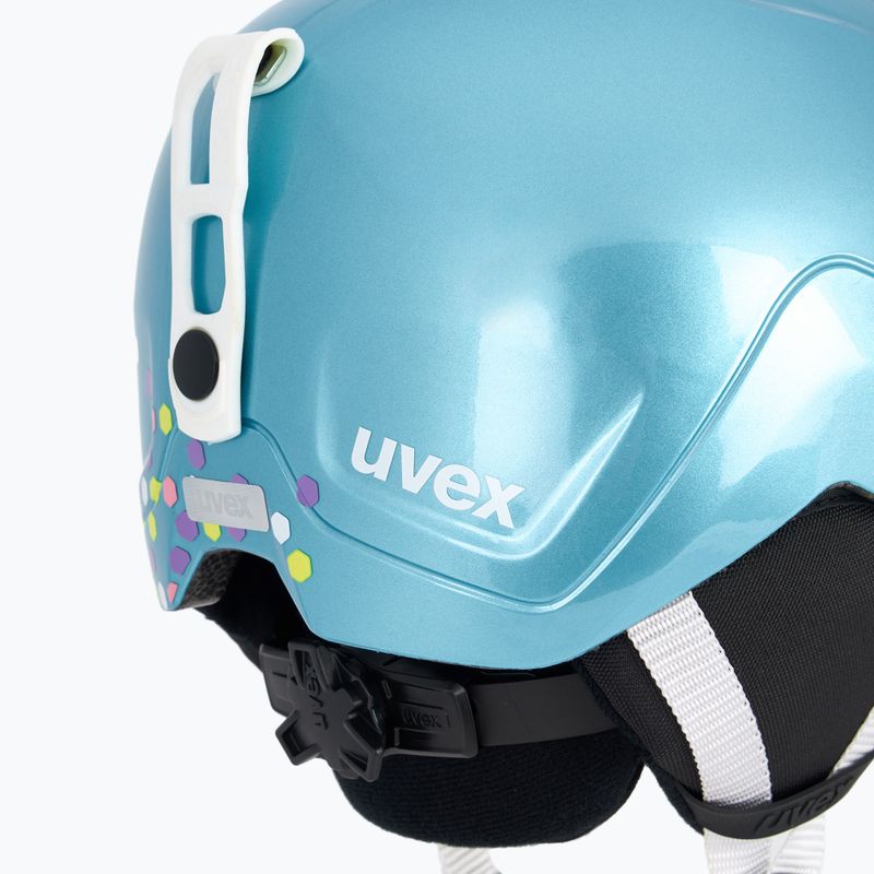Casco da sci UVEX Heyya blue confetti 8