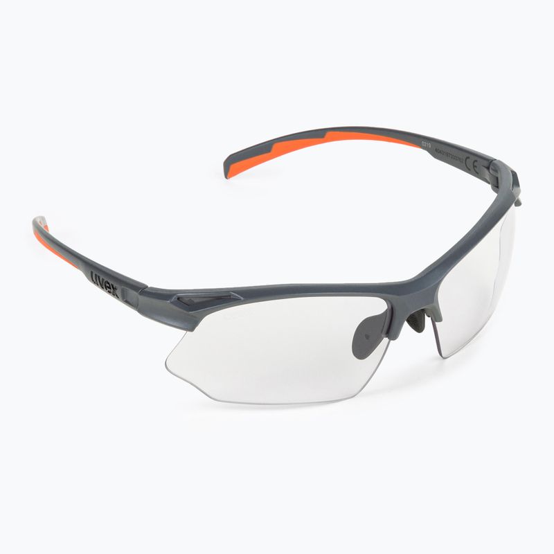 Occhiali da sole UVEX Sportstyle 802 V grey mat/variomatic smoke