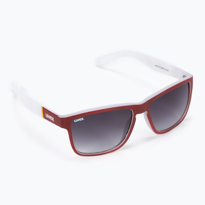 Occhiali da sole UVEX Lgl 39 red mat white/litemirror silver degrade