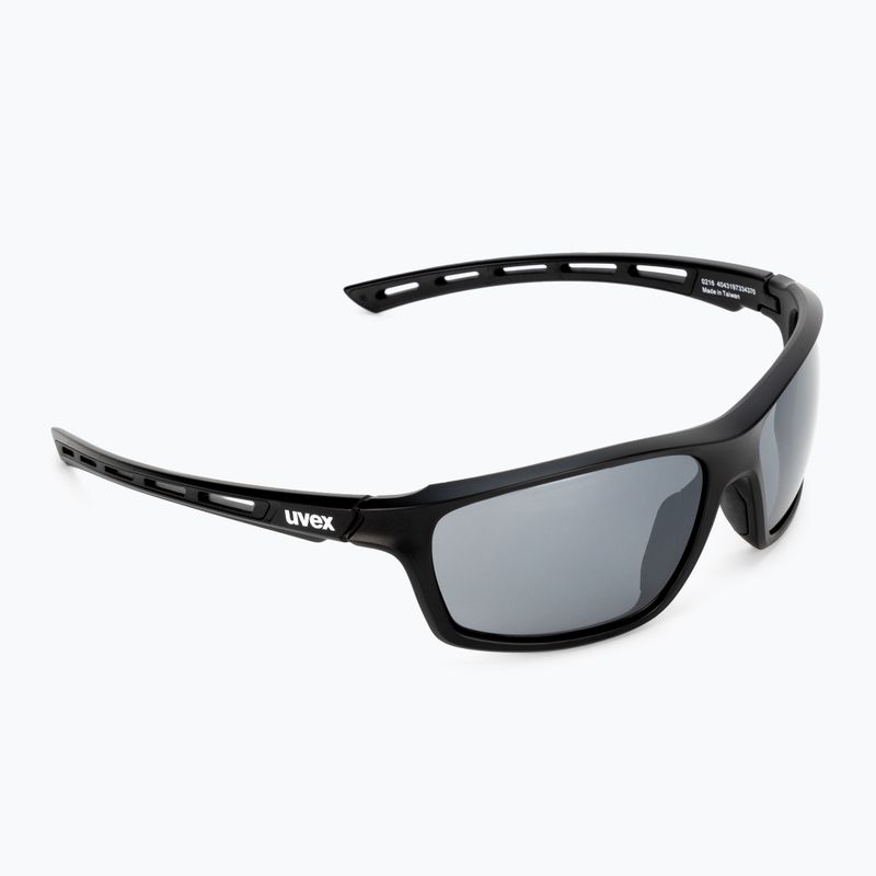 Occhiali da sole UVEX Sportstyle 229 nero opaco/litemirror argento