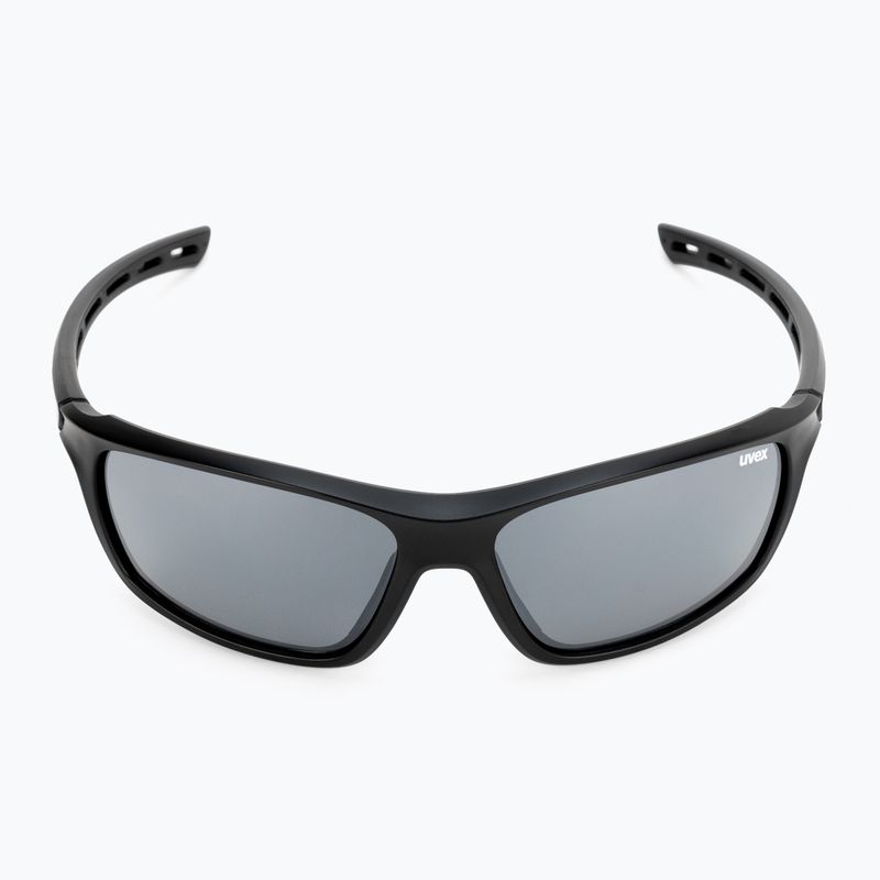 Occhiali da sole UVEX Sportstyle 229 nero opaco/litemirror argento 2
