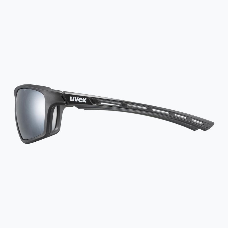 Occhiali da sole UVEX Sportstyle 229 nero opaco/litemirror argento 6