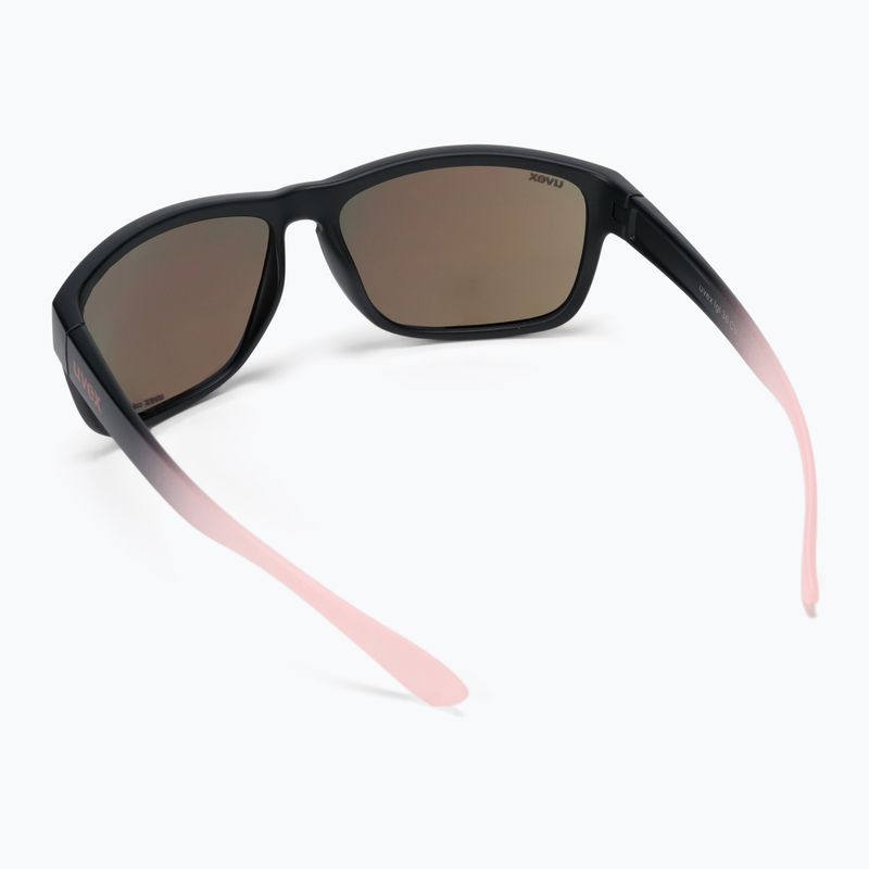 Occhiali da sole UVEX Lgl 36 CV nero opaco rosa/colorvision mirror plasma 2