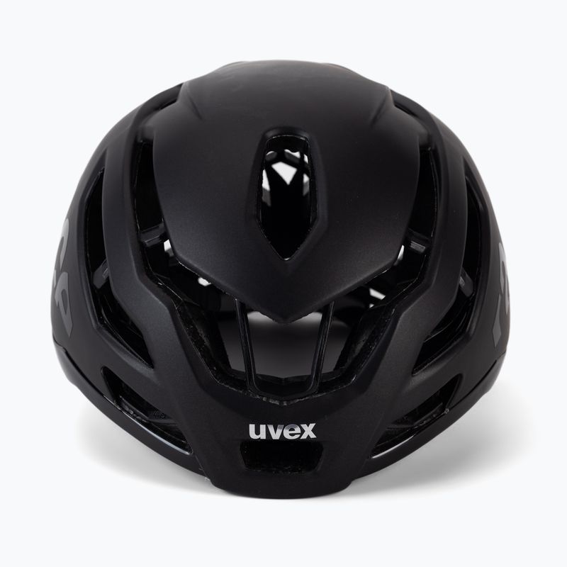 Casco da bici UVEX Race 9 tutto nero opaco 2