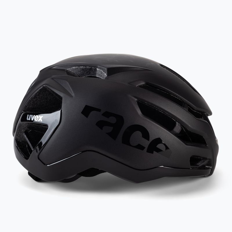 Casco da bici UVEX Race 9 tutto nero opaco 3