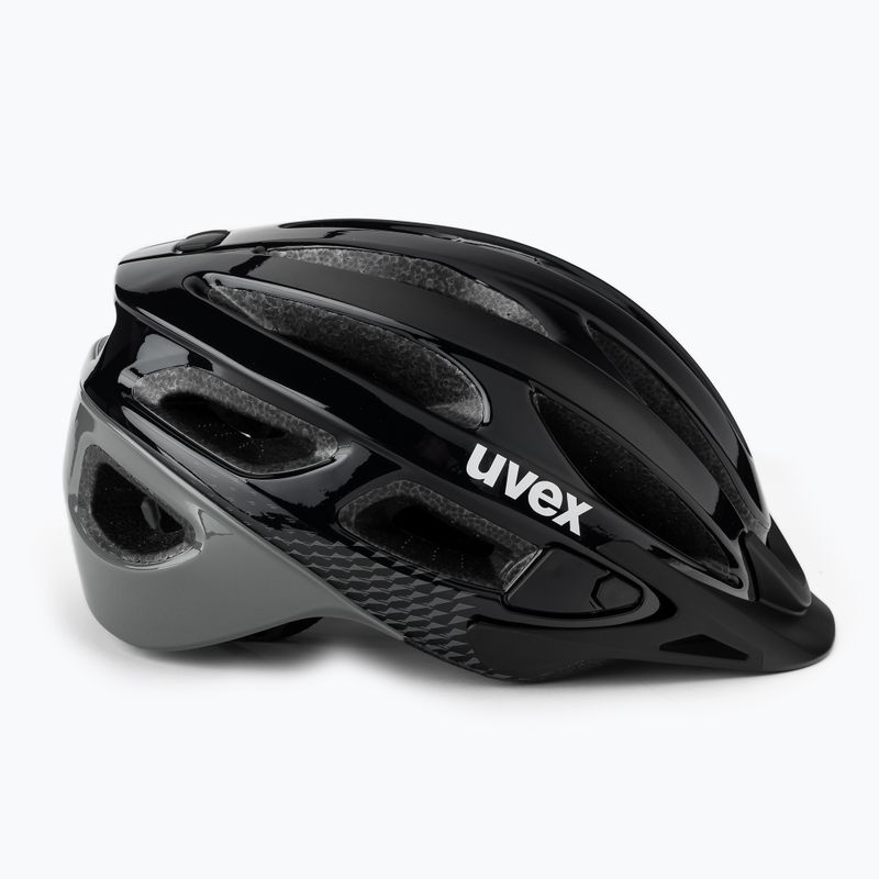 Casco da bicicletta UVEX True nero/grigio 3