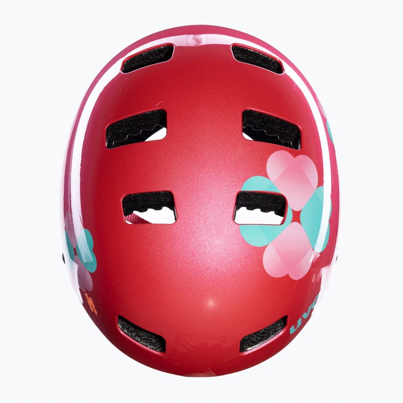 Casco da bici per bambini UVEX Kid 3 fiore rosa 6