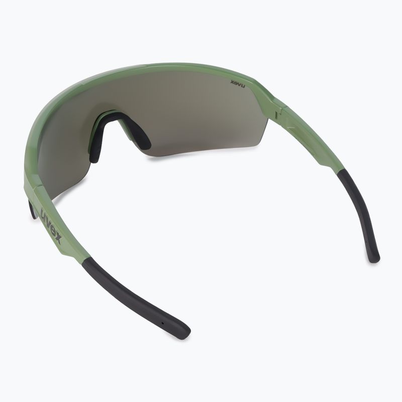 Occhiali da sole UVEX Sportstyle 227 oliva opaco/rosso specchiato 2