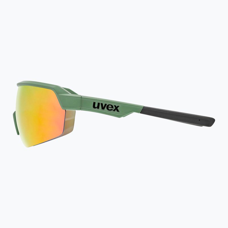 Occhiali da sole UVEX Sportstyle 227 oliva opaco/rosso specchiato 7