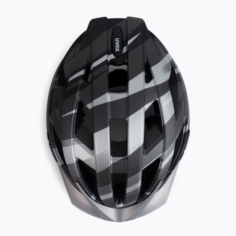 Casco da bicicletta UVEX Air Wing CC nero argento opaco 6