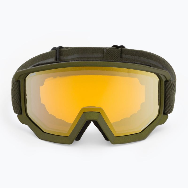 UVEX Athletic FM croco opaco/specchio oro lasergold lite occhiali da sci 2