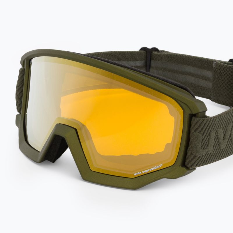 UVEX Athletic FM croco opaco/specchio oro lasergold lite occhiali da sci 5