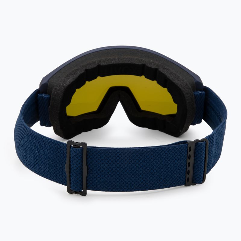 Maschera da sci UVEX Athletic FM navy matt/mirror blue green 3