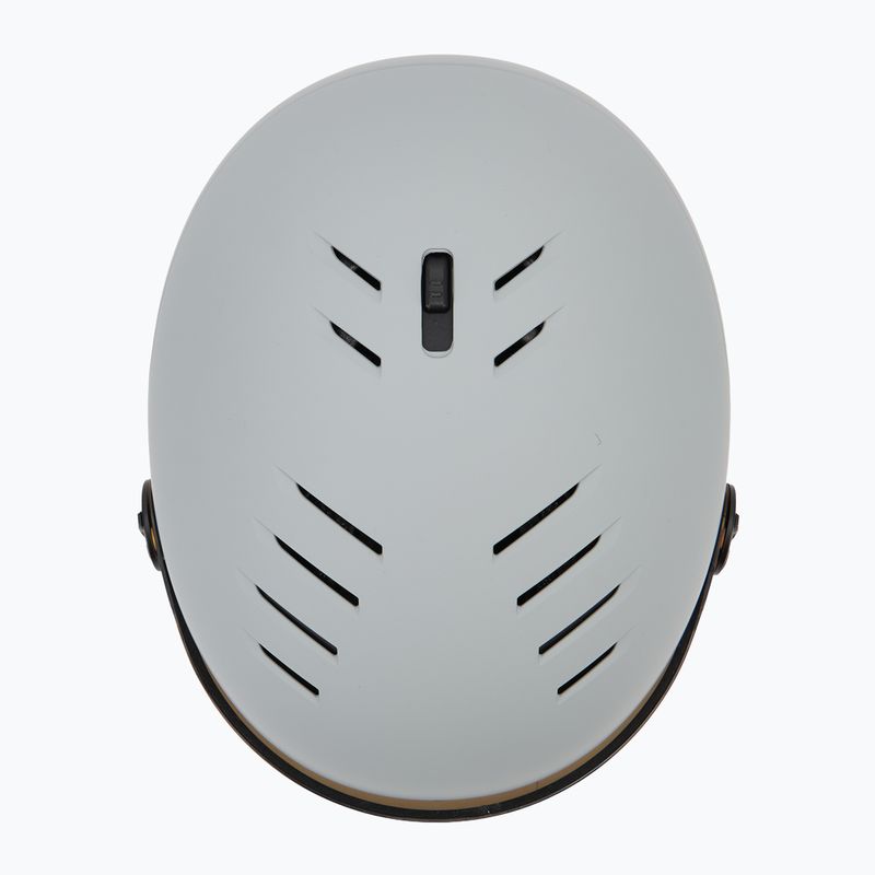 Casco da sci UVEX Wanted Visor rhino matt/mirror blue/smoke 5