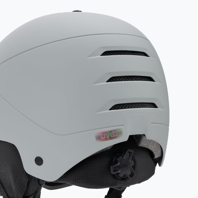 Casco da sci UVEX Wanted Visor rhino matt/mirror blue/smoke 7