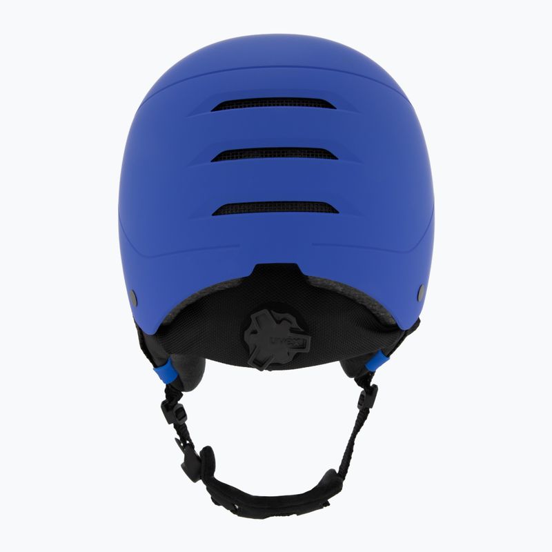 Casco da sci per bambini UVEX Rocket Visor Jr blu opaco/blu specchio/fumo 4