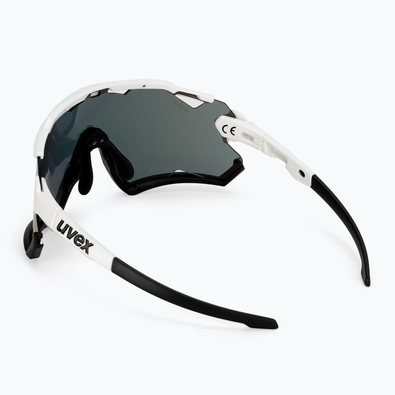 Occhiali da sole UVEX Sportstyle 228 bianco nero/rosso specchiato 2