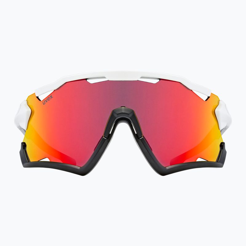 Occhiali da sole UVEX Sportstyle 228 bianco nero/rosso specchiato 7