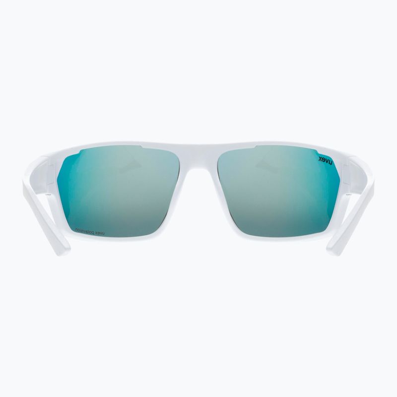 Occhiali da sole UVEX Sportstyle 233 P bianco opaco/polavisione rosso specchio 8