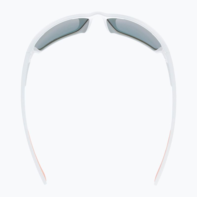 Occhiali da sole UVEX Sportstyle 233 P bianco opaco/polavisione rosso specchio 9