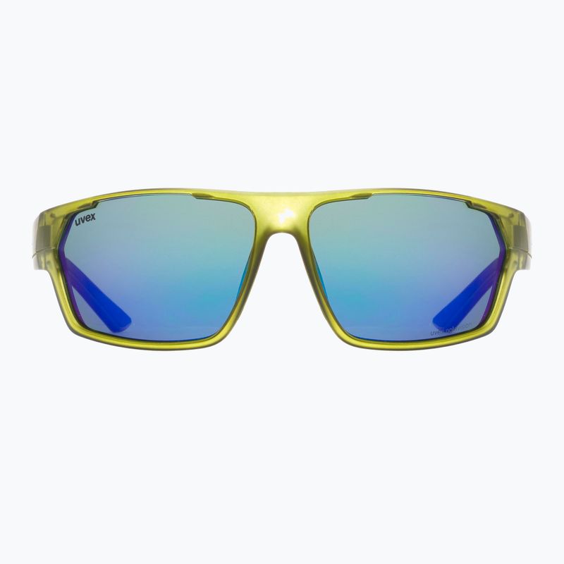 Occhiali da sole UVEX Sportstyle 233 P verde opaco/polavision verde specchio 7