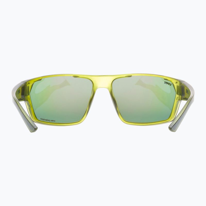 Occhiali da sole UVEX Sportstyle 233 P verde opaco/polavision verde specchio 8