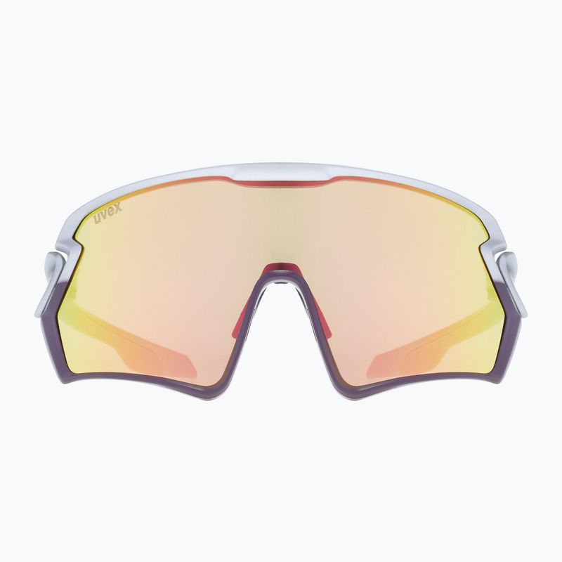 Occhiali da sole UVEX Sportstyle 231 argento prugna opaco/rosso specchiato 8