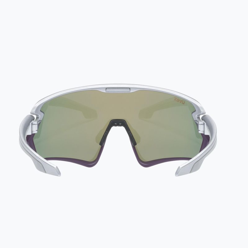 Occhiali da sole UVEX Sportstyle 231 argento prugna opaco/rosso specchiato 9