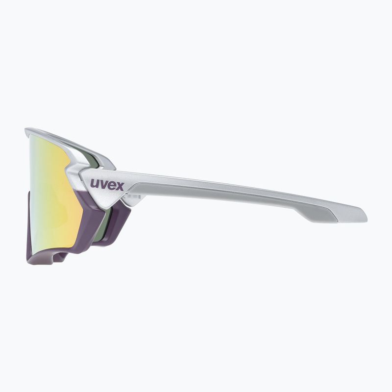 Occhiali da sole UVEX Sportstyle 231 argento prugna opaco/rosso specchiato 10