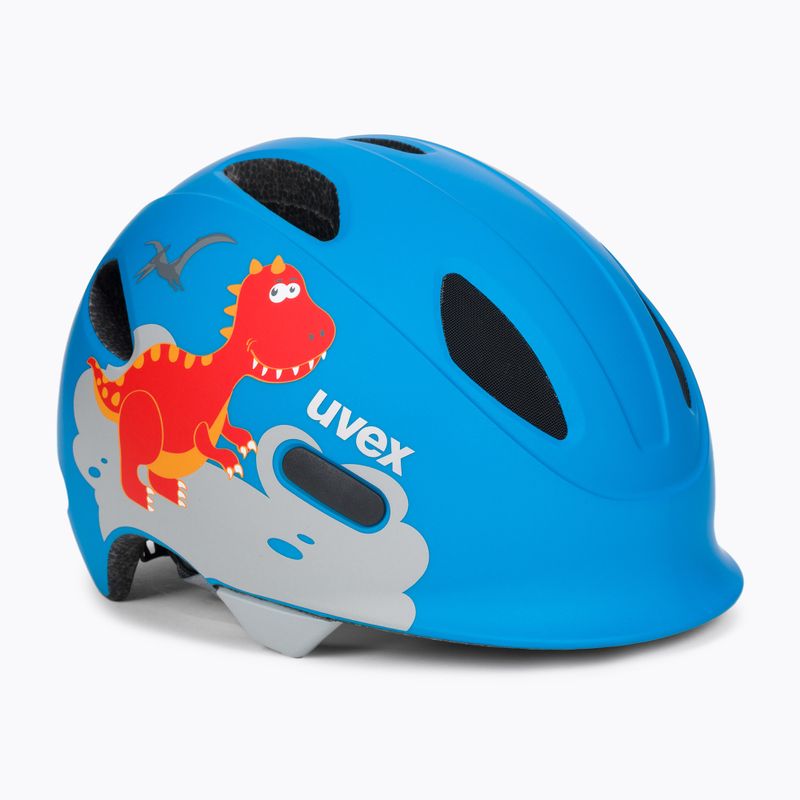 Casco da bici per bambini UVEX Oyo Style dino blu opaco