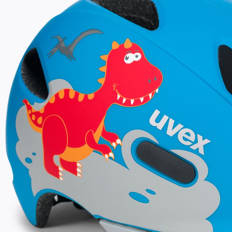 Casco da bici per bambini UVEX Oyo Style dino blu opaco 8