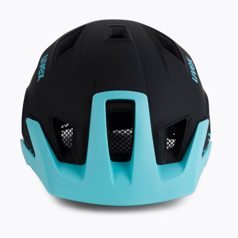 Casco da bici UVEX Access nero aqua/lime opaco 2