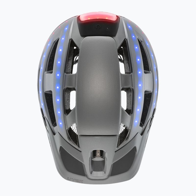 Casco da bicicletta UVEX Finale Light 2.0 argento/rosso opaco 8