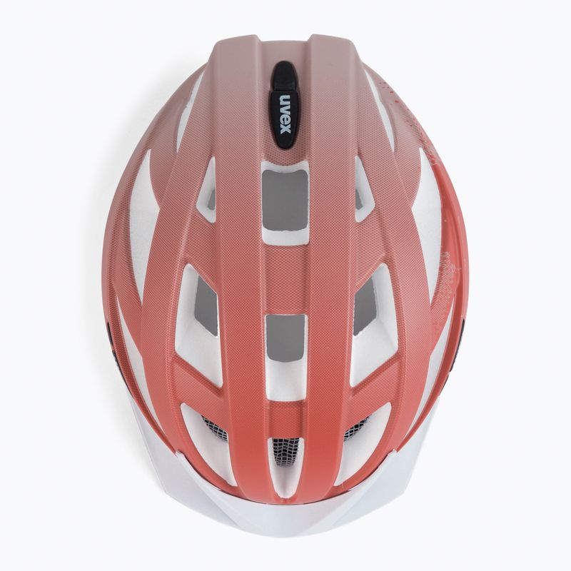 Casco da bici UVEX Air Wing CC rosa polvere/pompelmo opaco 5
